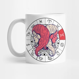 Gemini star sign, zodiac sign horoscope Mug